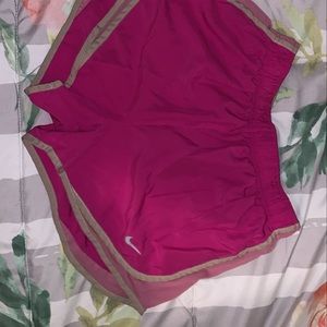 pink nike shorts size small